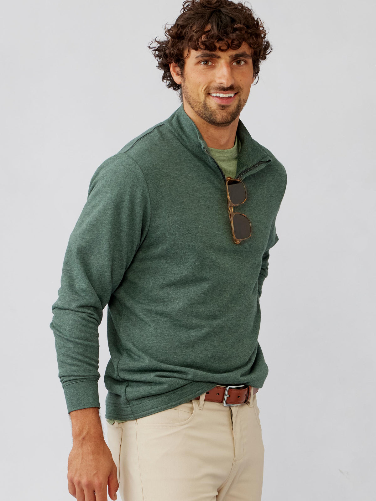 tasc Performance Stadium Quarter Zip (SpruceHeather)
