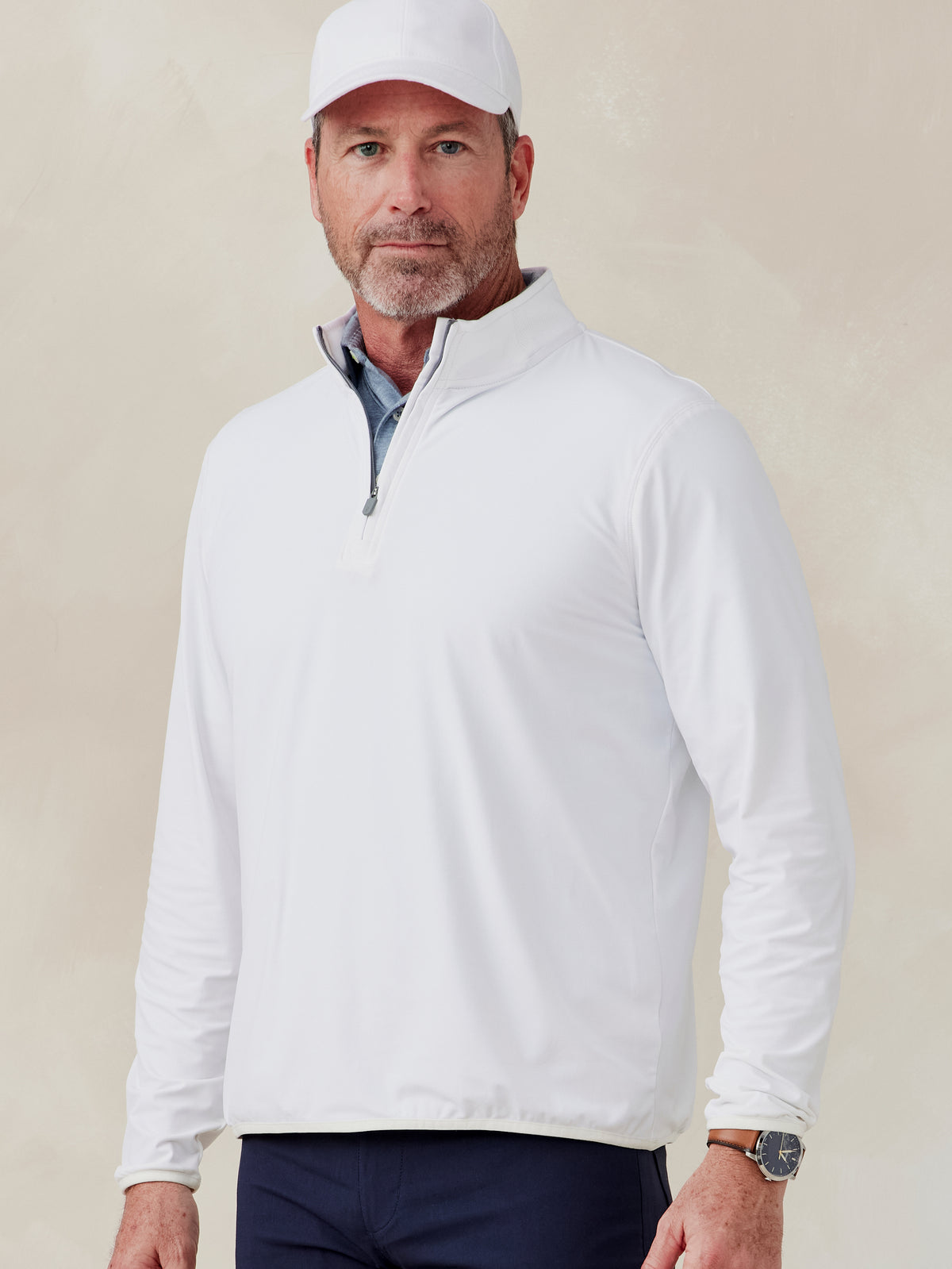 Stratford Performance Quarter Zip - tasc Performance (White)