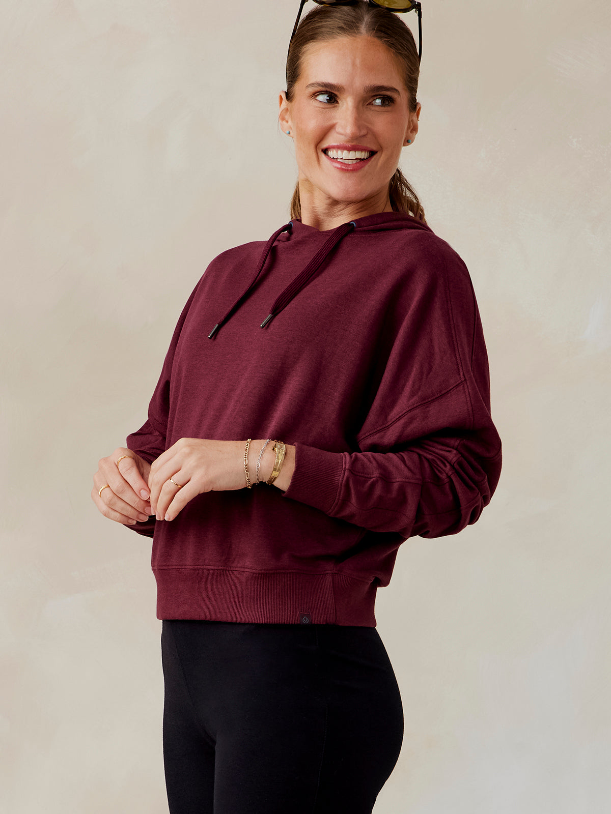 Studio Fleece Hoodie - tasc Performance (Wineberry)
