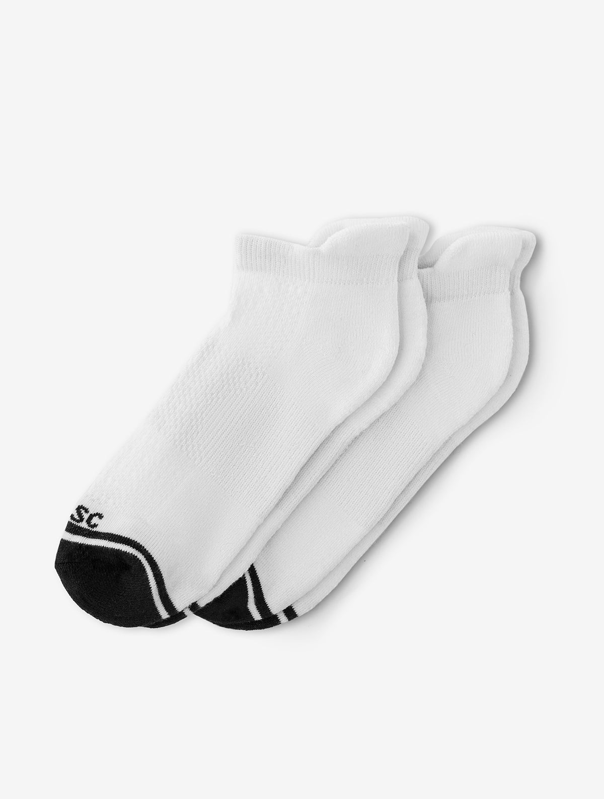 Bambare Bamboo Tabbed Sock 2-Pack (White)