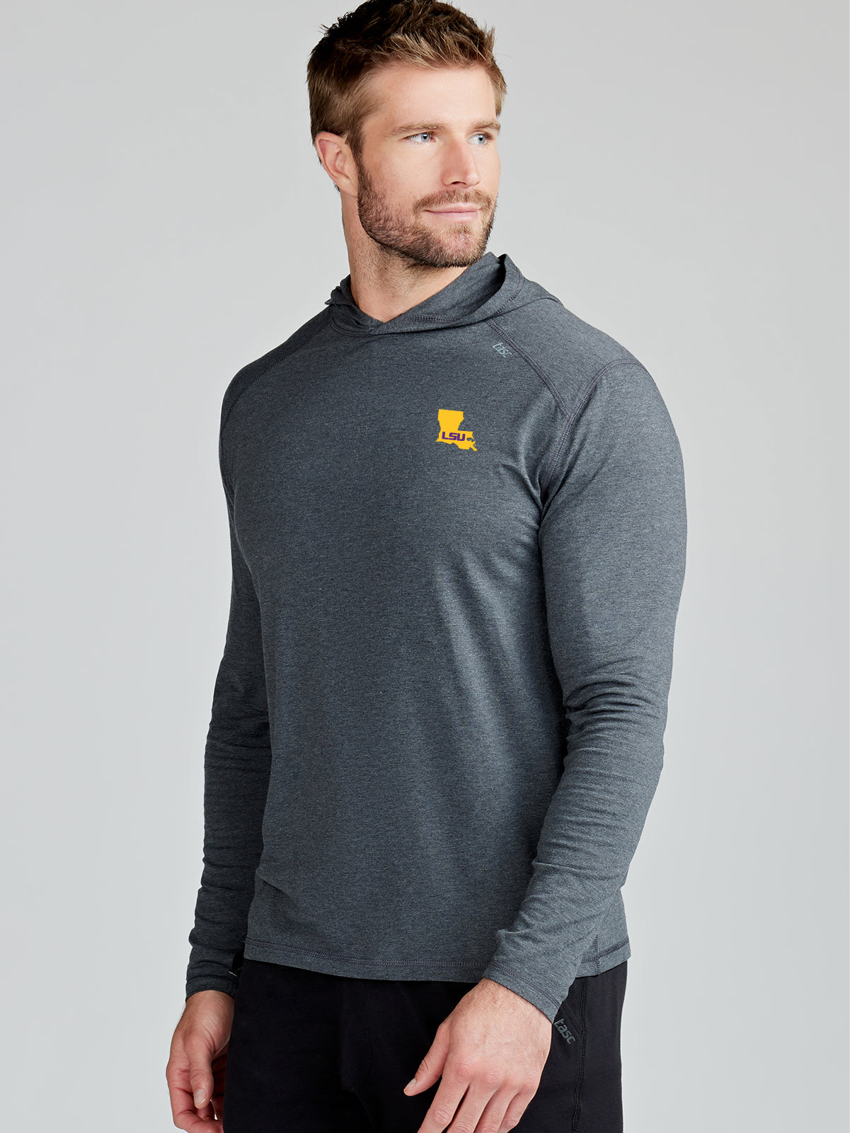 Carrollton Lightweight Hoodie - LSU - tasc Performance (IronHeather)
