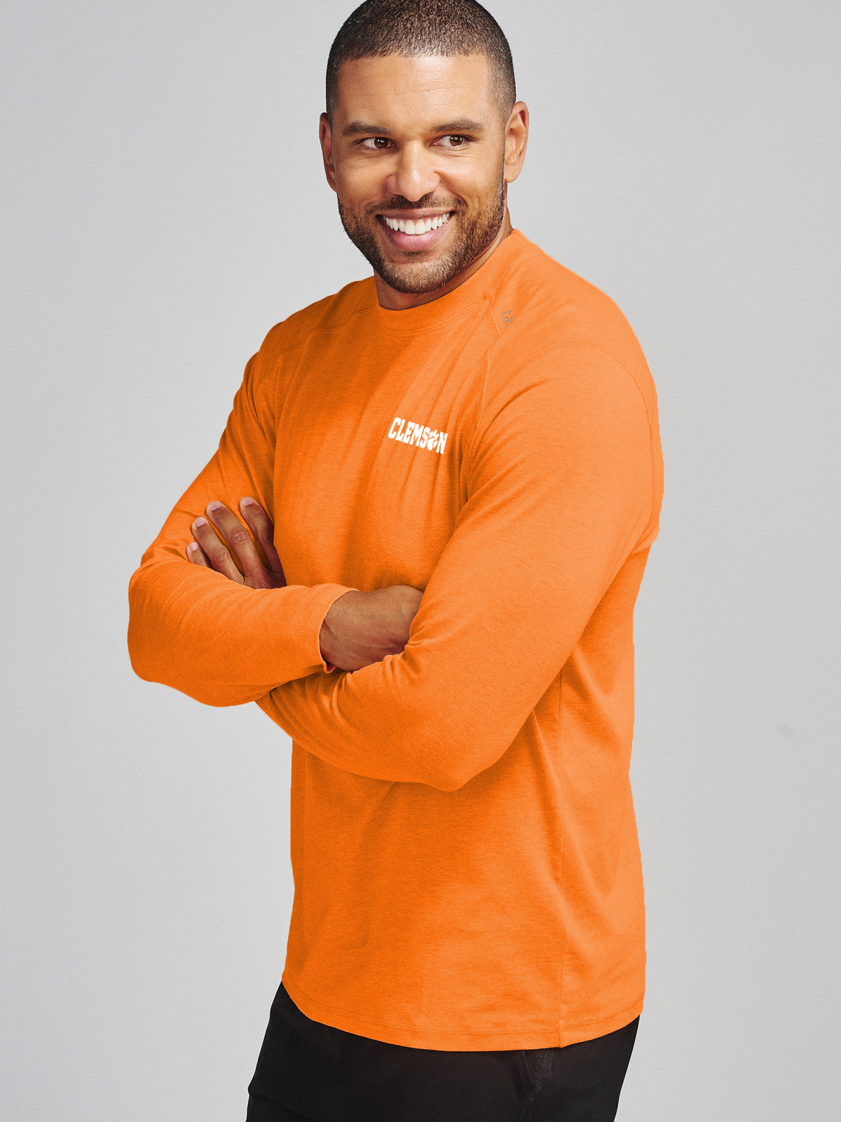 Carrollton Long Sleeve Fitness T-Shirt - Clemson - tasc Performance (OrangeC)