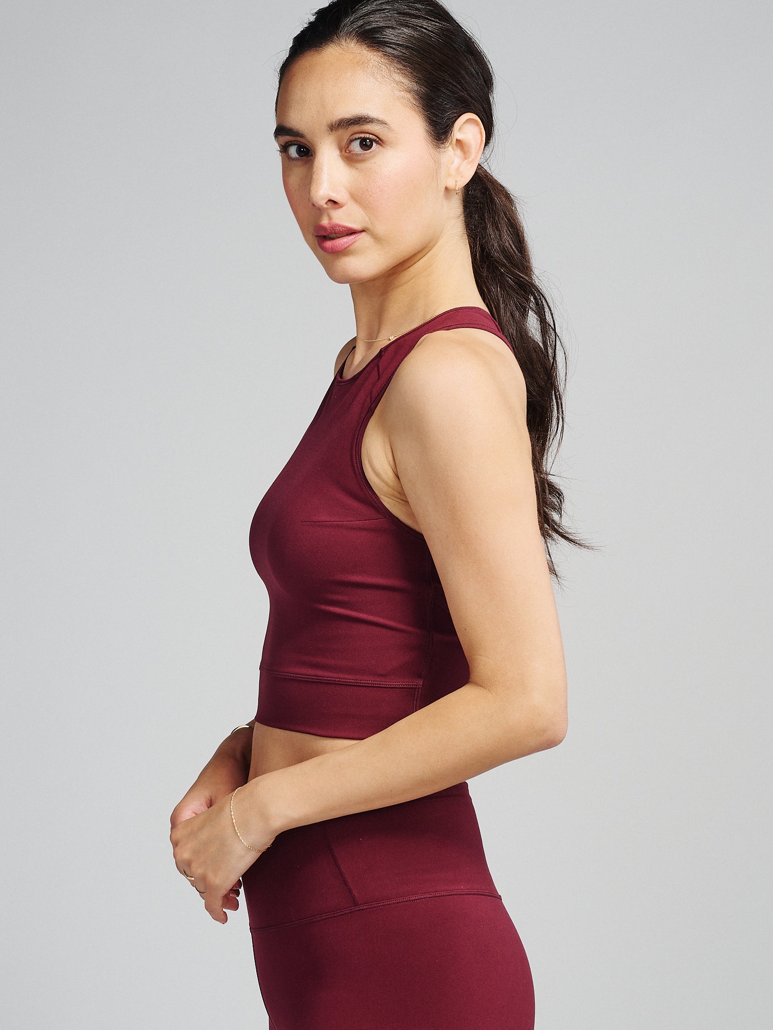 SculpTive Crop Tank tasc Performance (Wineberry)