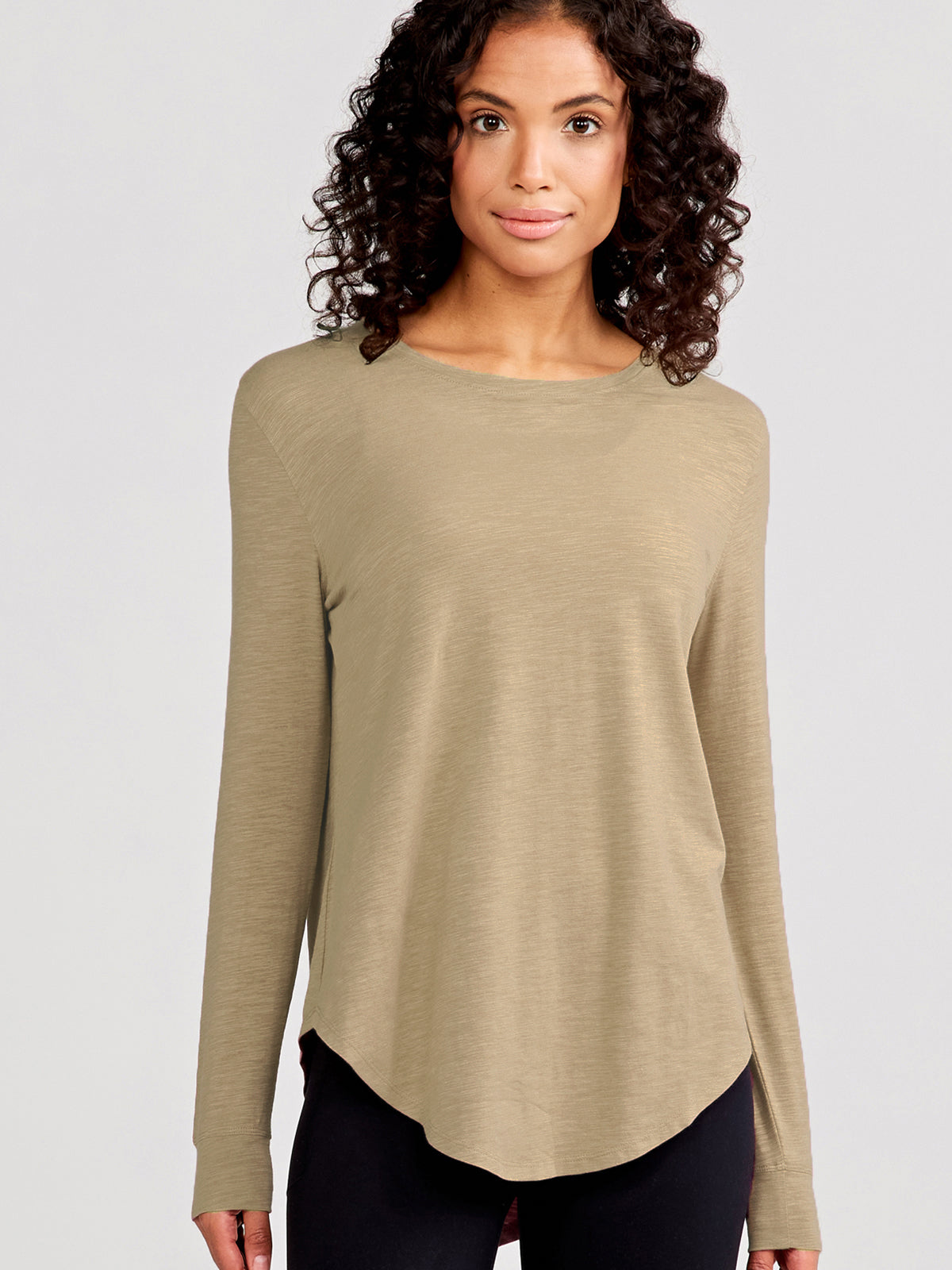 Longline Long Sleeve T-Shirt tasc performance (DesertHeather)