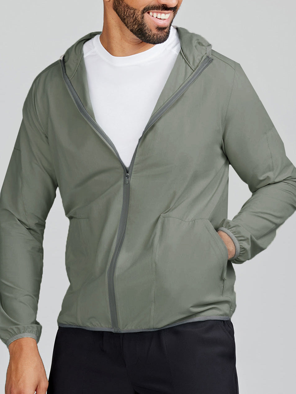 Swift Hooded Windbreaker - tasc Performance (Shale)
