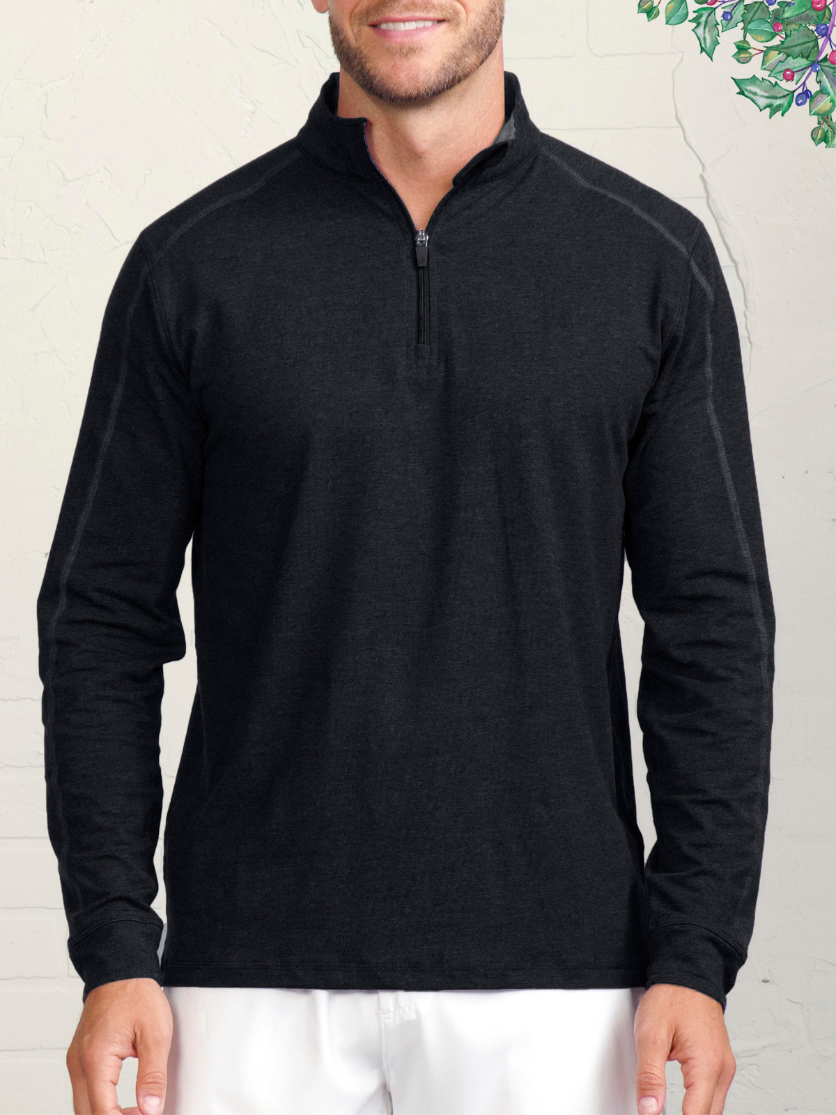 Carrollton 1/4 Zip - tasc Performance (Black/Gunmetal)