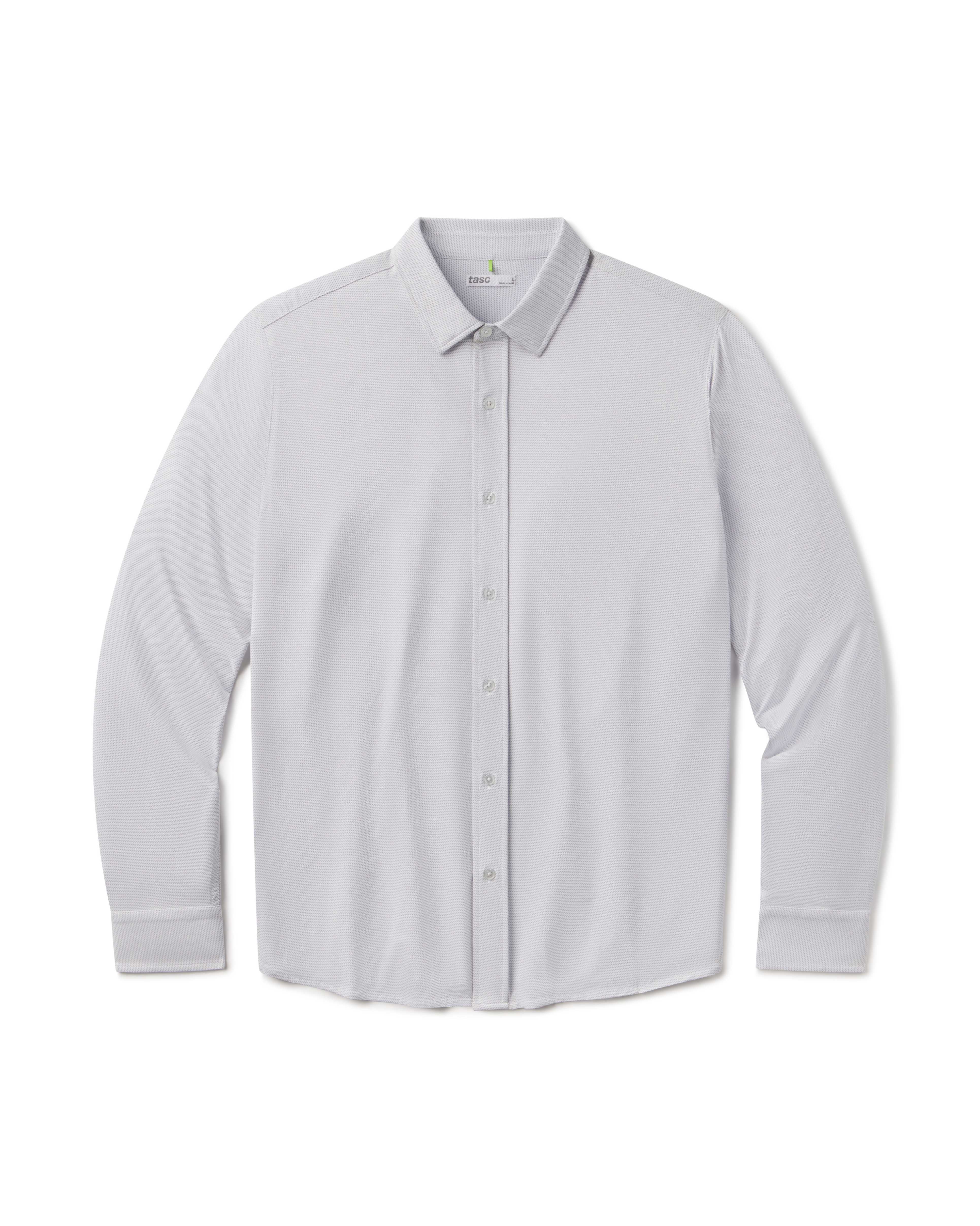 Wayfarer Tailored Fit Performance Button Down - tasc Performance (IrisBirdseye)