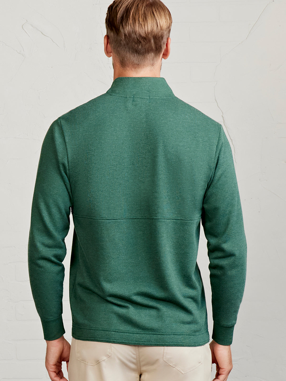 Stadium French Terry Quarter Zip - tasc Performance (SpruceHeather)