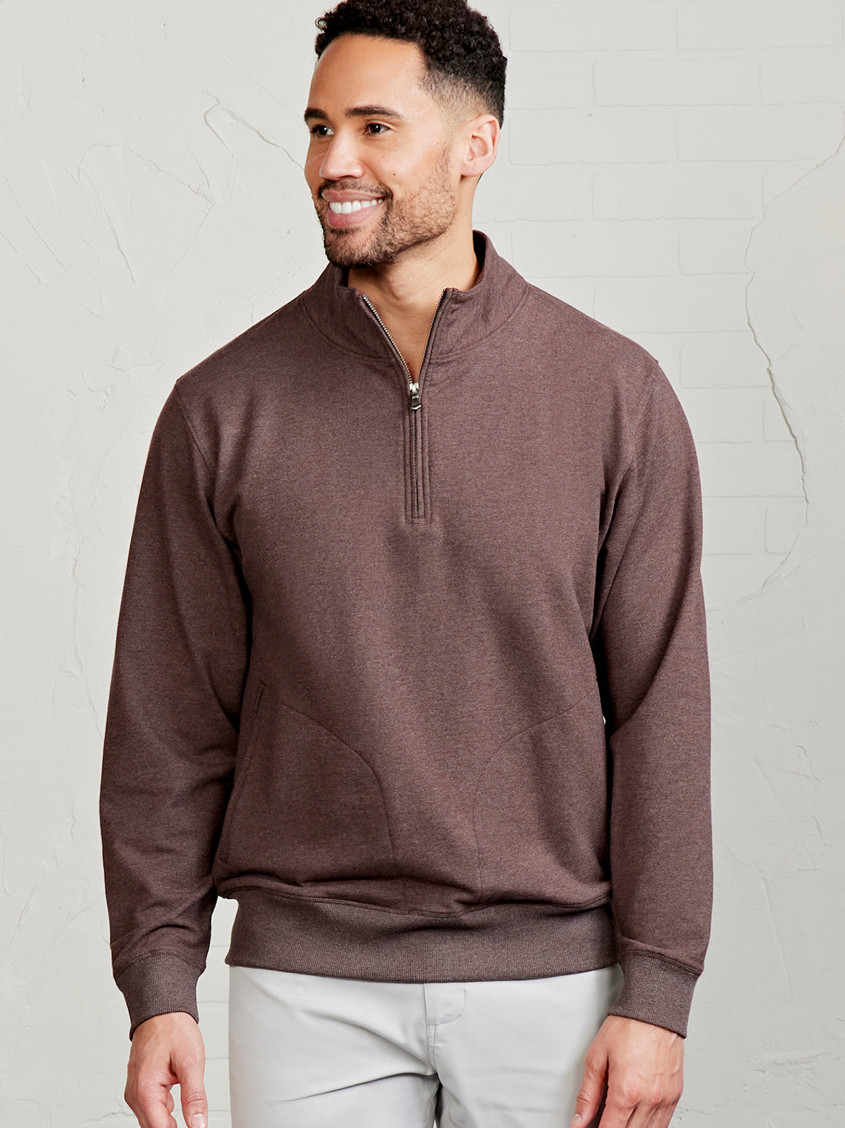 Legacy Heavyweight Fleece 1/4 Zip - tasc Performance (MochaHeather)