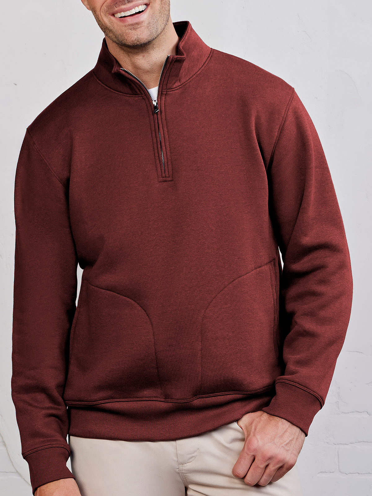 Legacy Heavyweight Fleece 1/4 Zip - tasc Performance (BrickHeather)