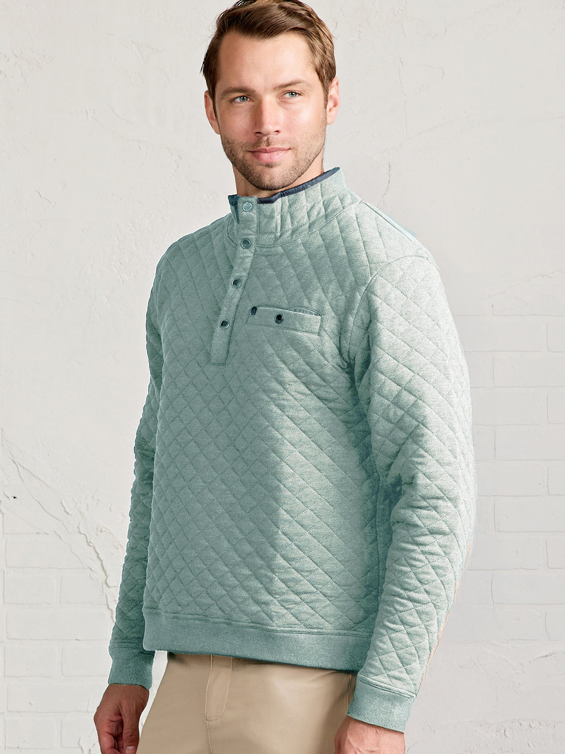 Newport Soft Quilt Pullover - tasc Performance (SageHeather)