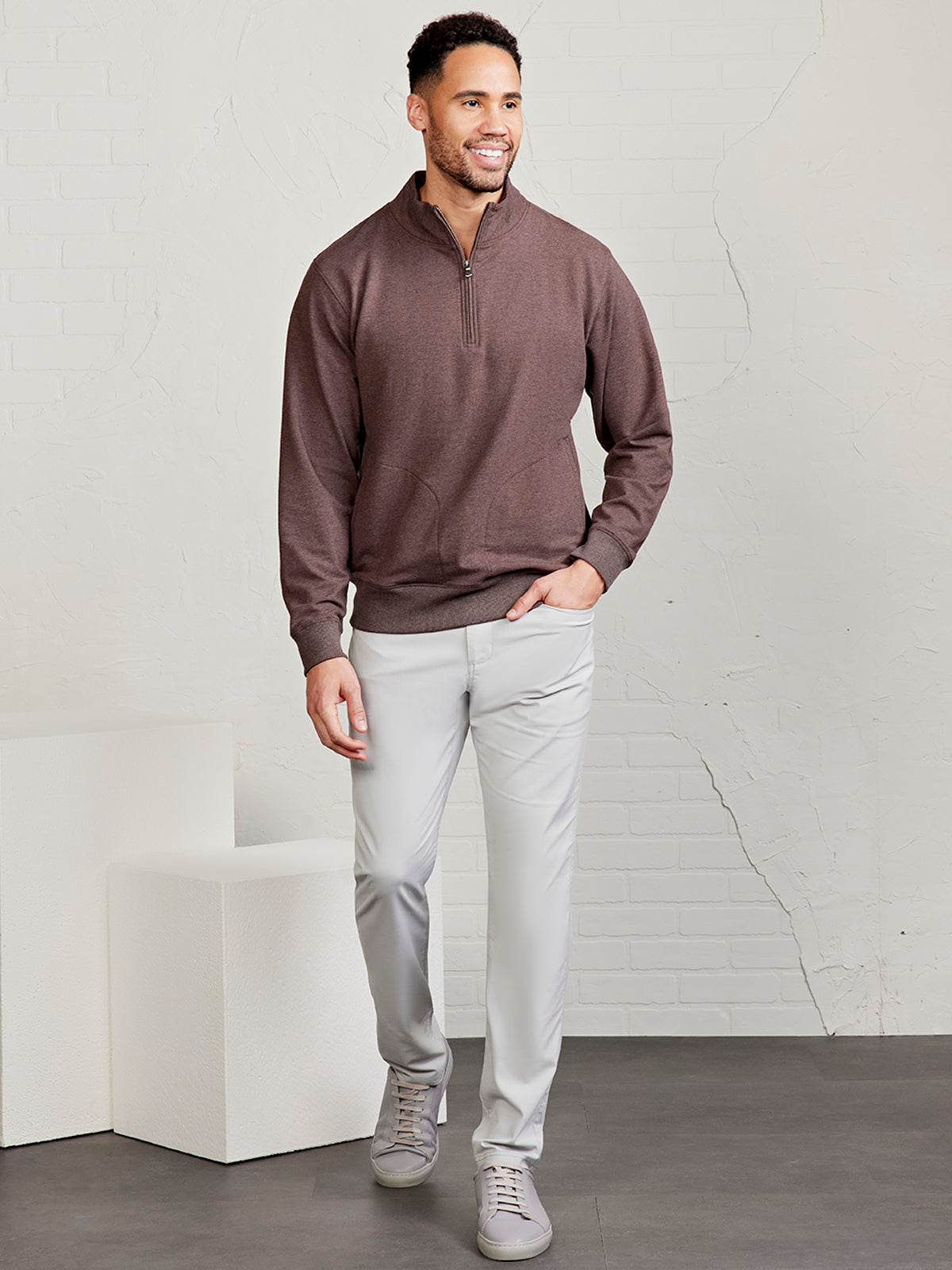 Legacy Heavyweight Fleece 1/4 Zip - tasc Performance (MochaHeather)