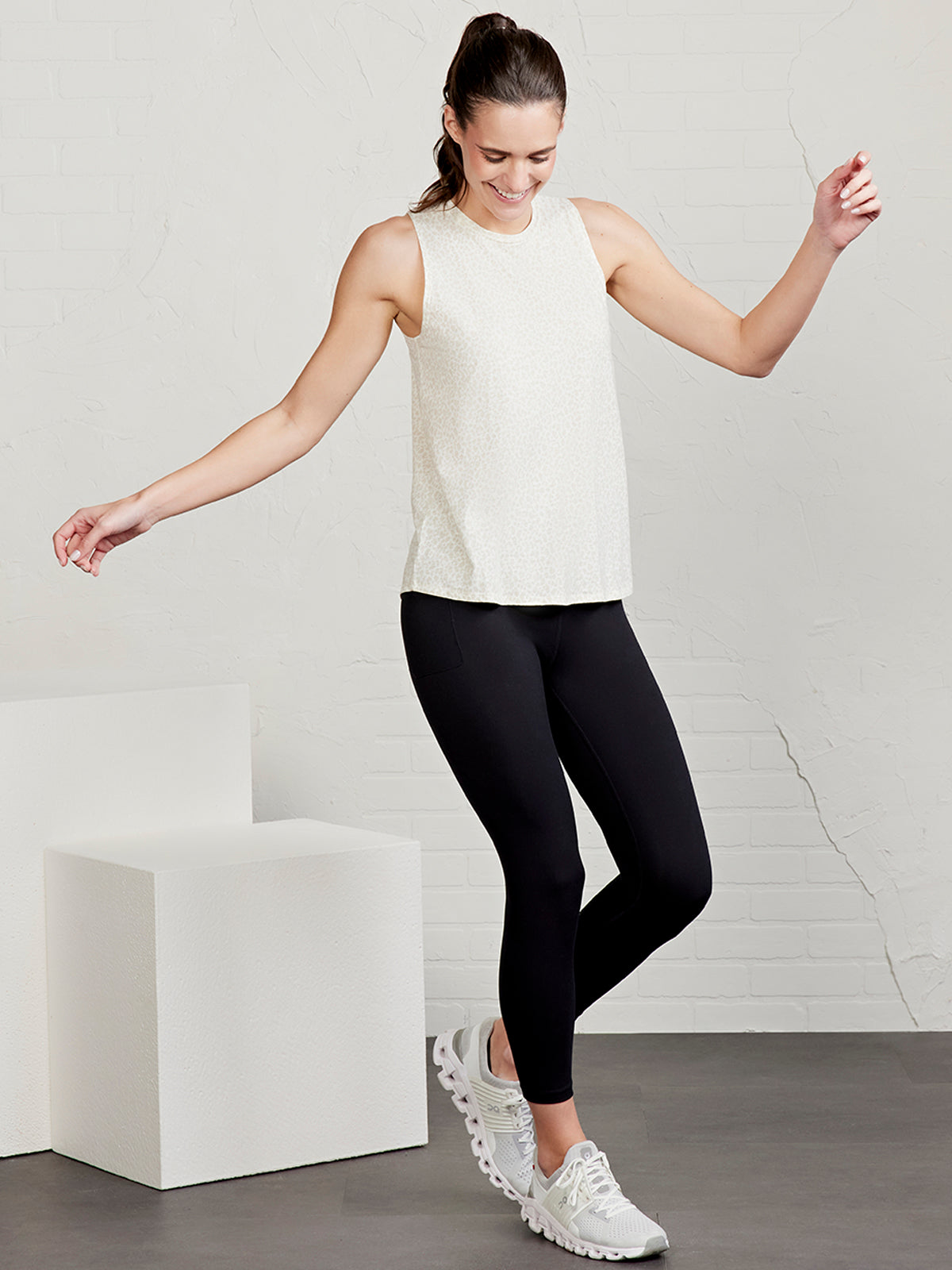 NOLA Tank 2.0 - tasc Performance (CoconutLeopard)