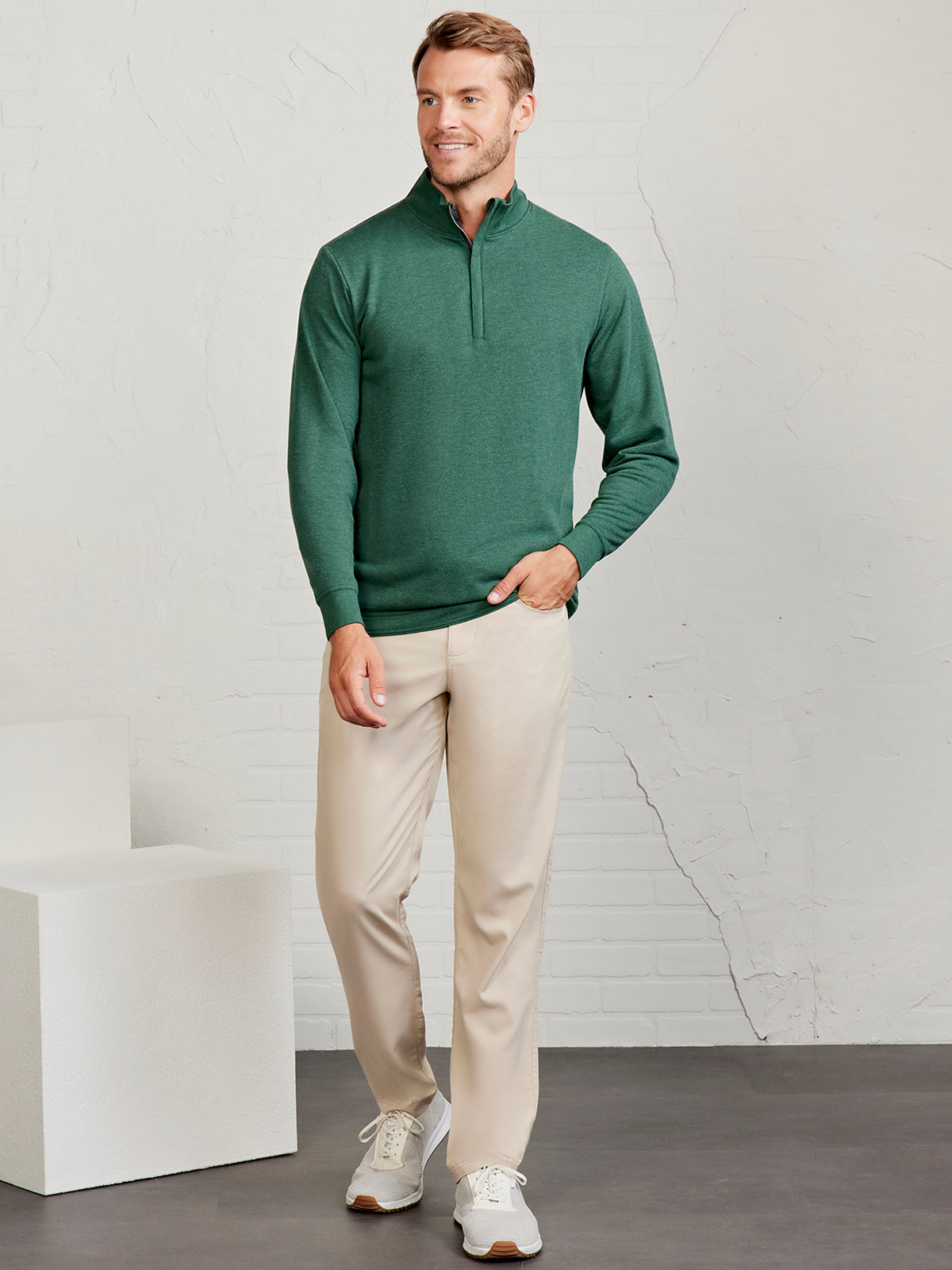 Stadium French Terry Quarter Zip – tasc Performance