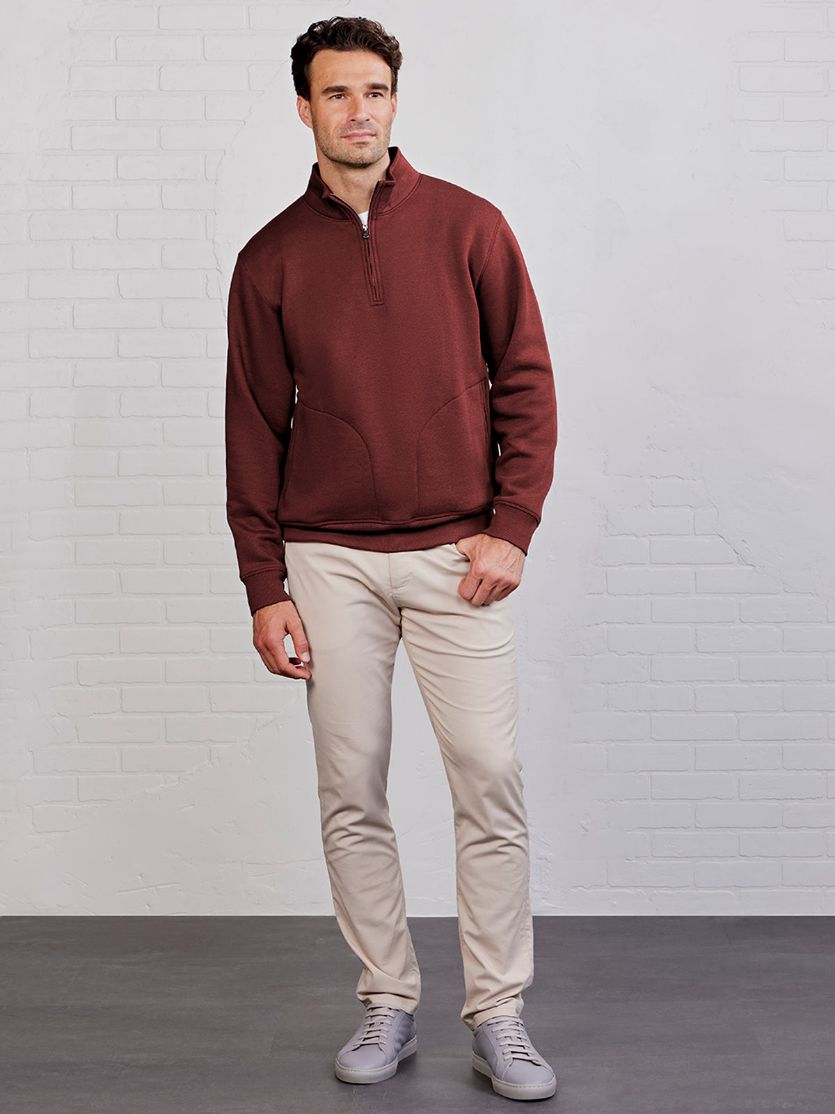 Legacy Heavyweight Fleece 1/4 Zip - tasc Performance (BrickHeather)