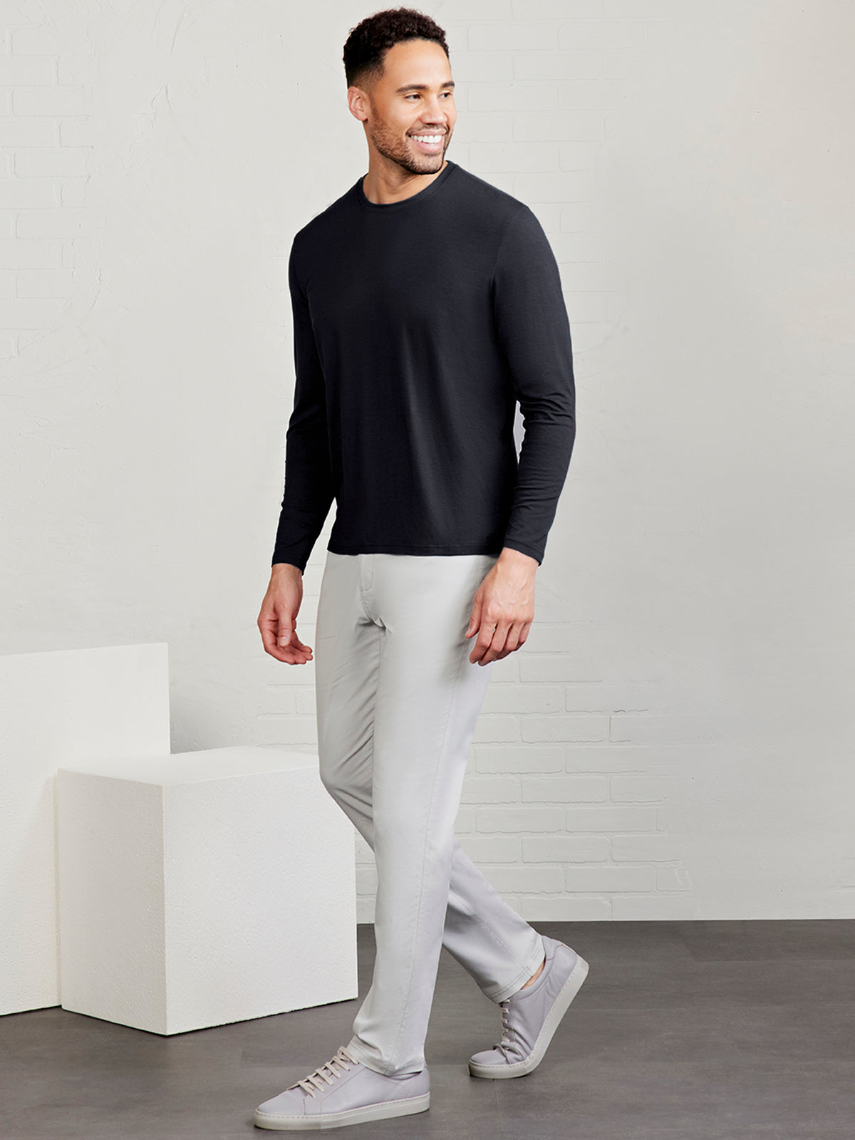 Pimaluxe Long Sleeve T-Shirt tasc Performance (Black)