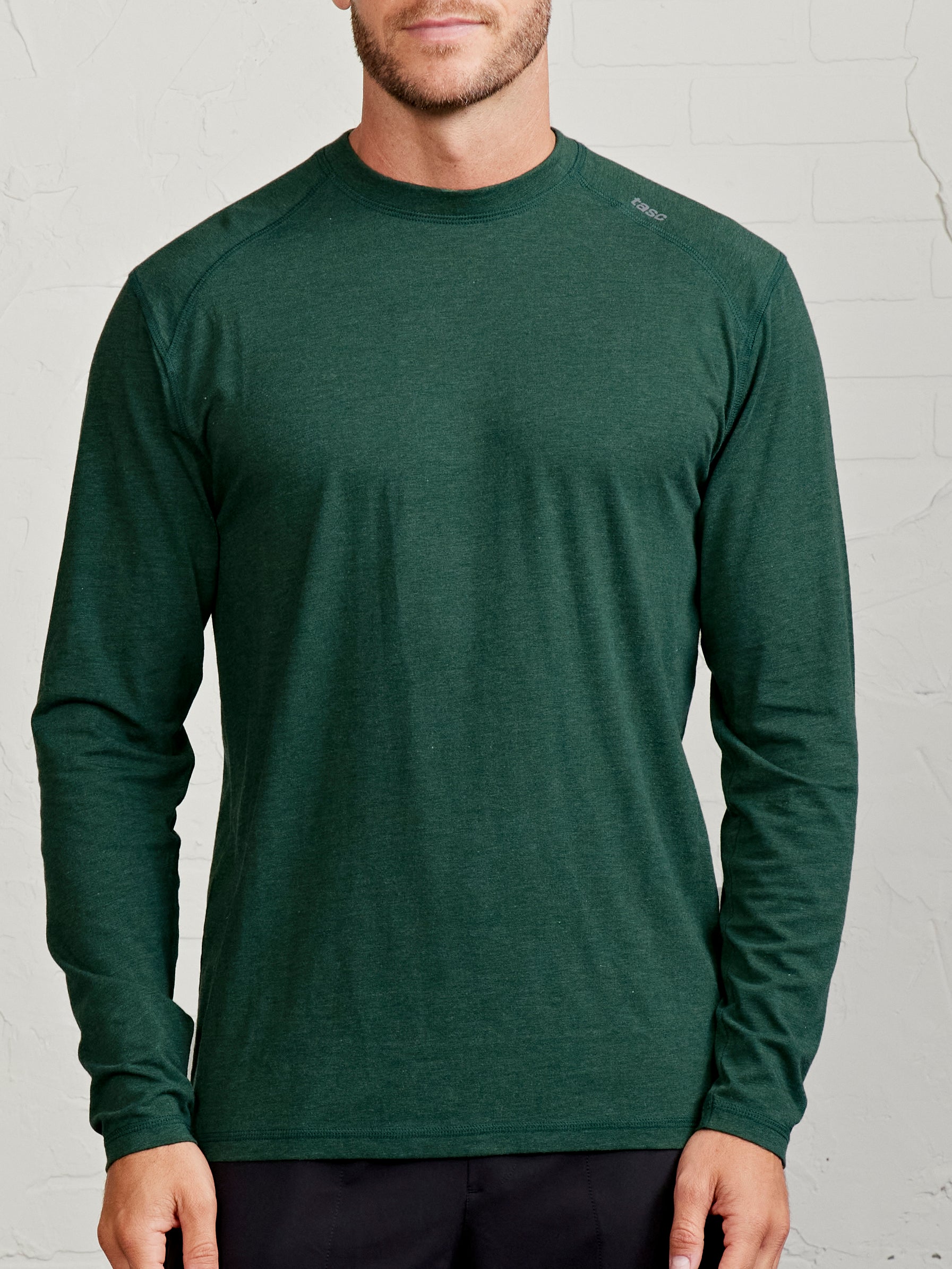 Carrollton Long Sleeve Fitness T-Shirt Spruce Heather – tasc