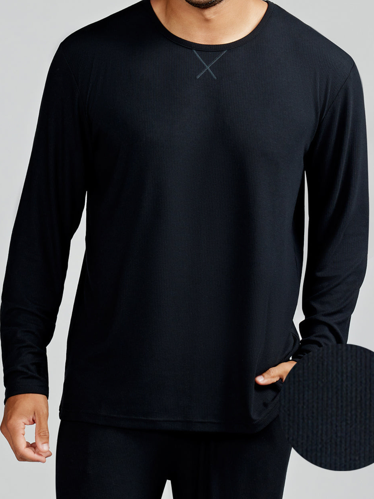 MicroLuxe Rib Long Sleeve - tasc Performance (Black)