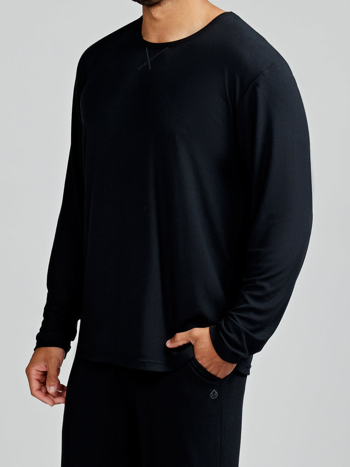 MicroLuxe Rib Long Sleeve - tasc Performance (Black)