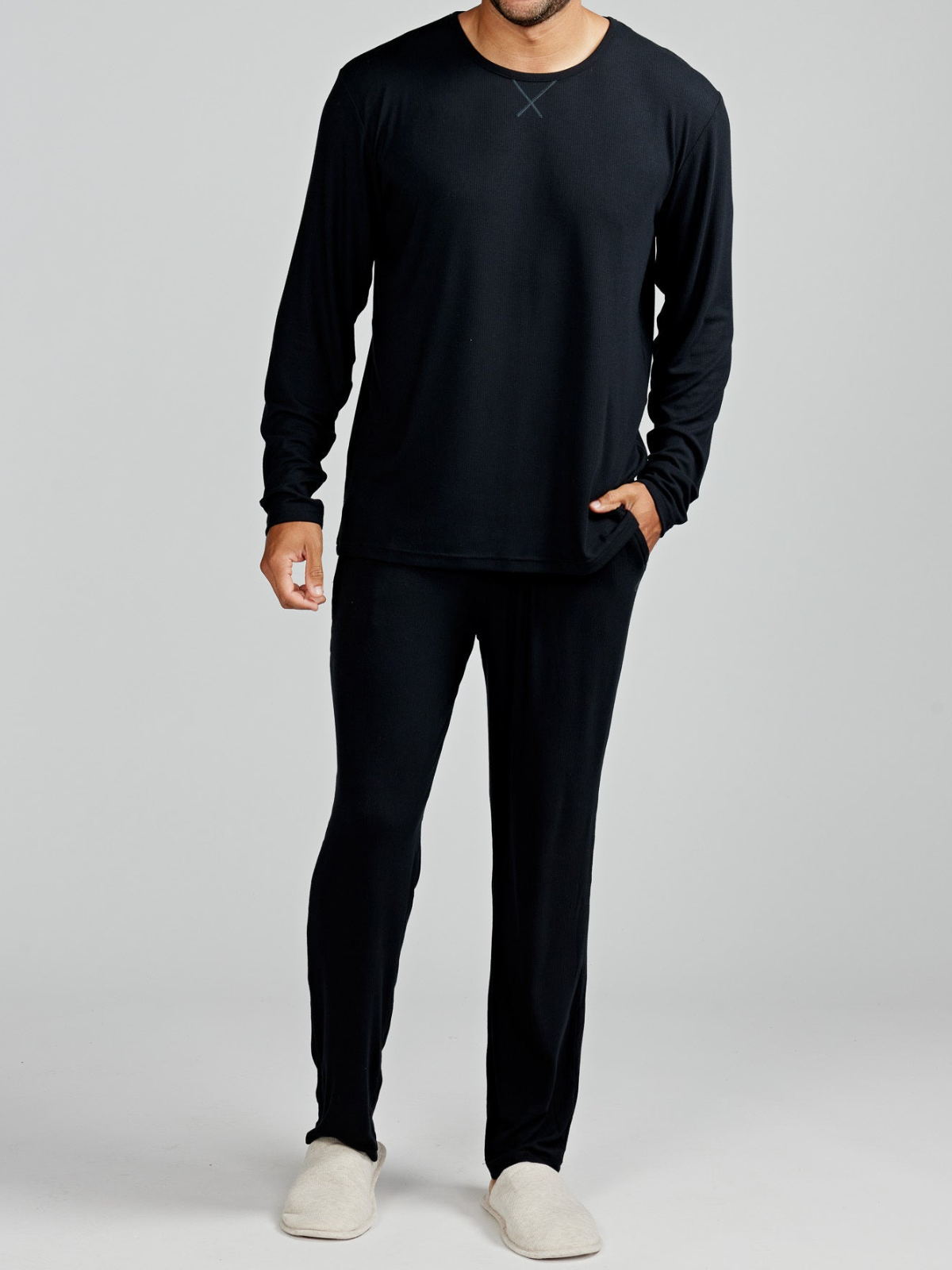 MicroLuxe Rib Long Sleeve - tasc Performance (Black)