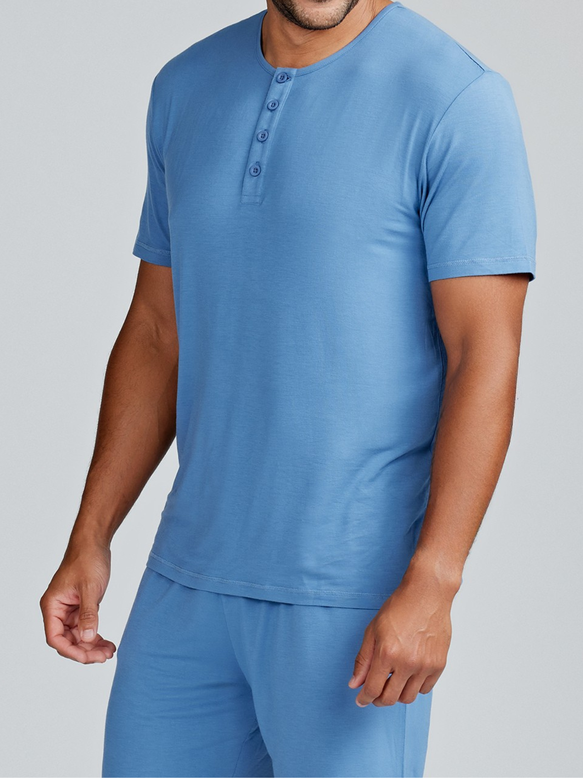 Bamboo Silk Short Sleeve Henley - tasc Performance (Dusk)