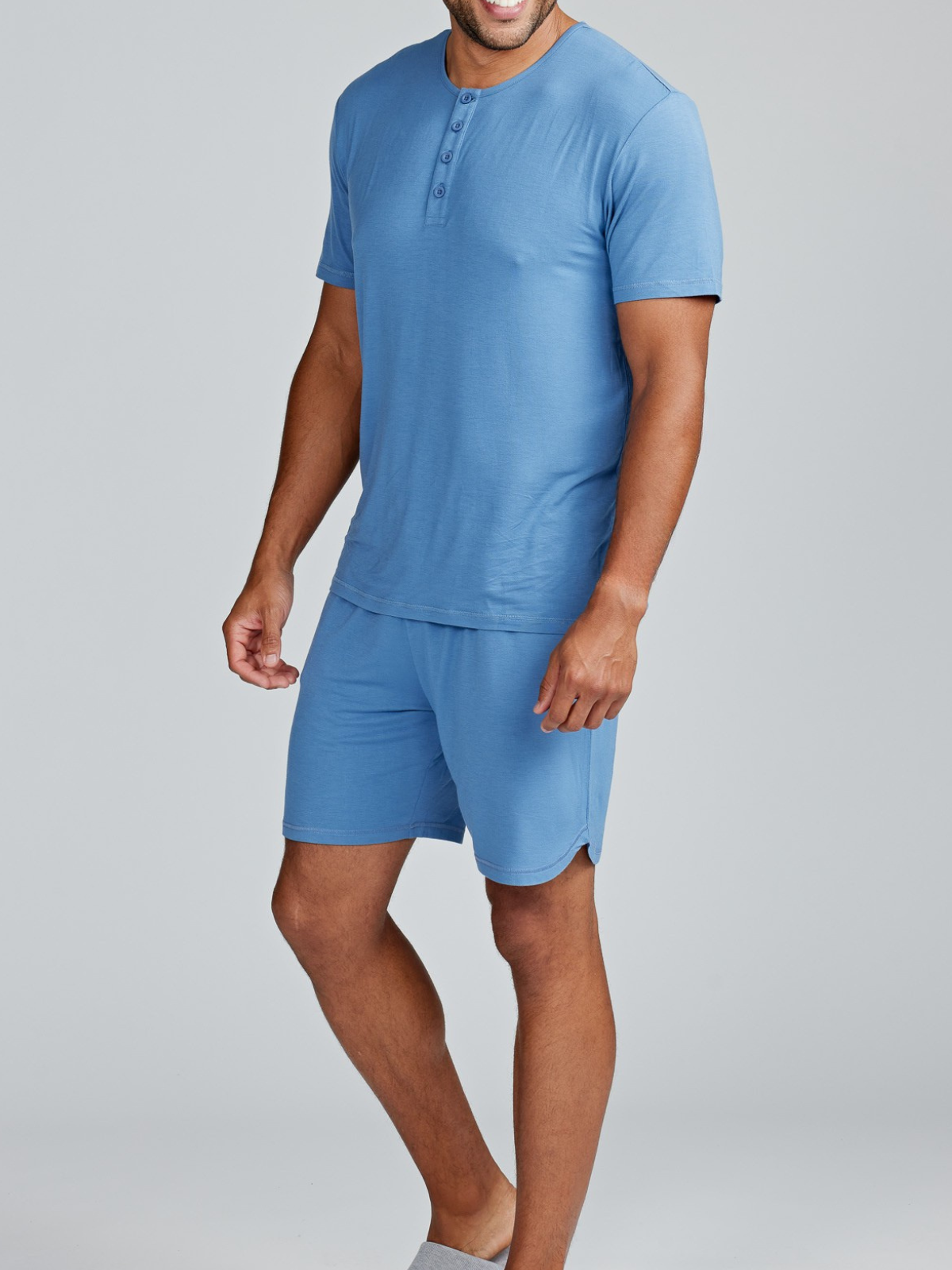 Bamboo Silk Short Sleeve Henley - tasc Performance (Dusk)