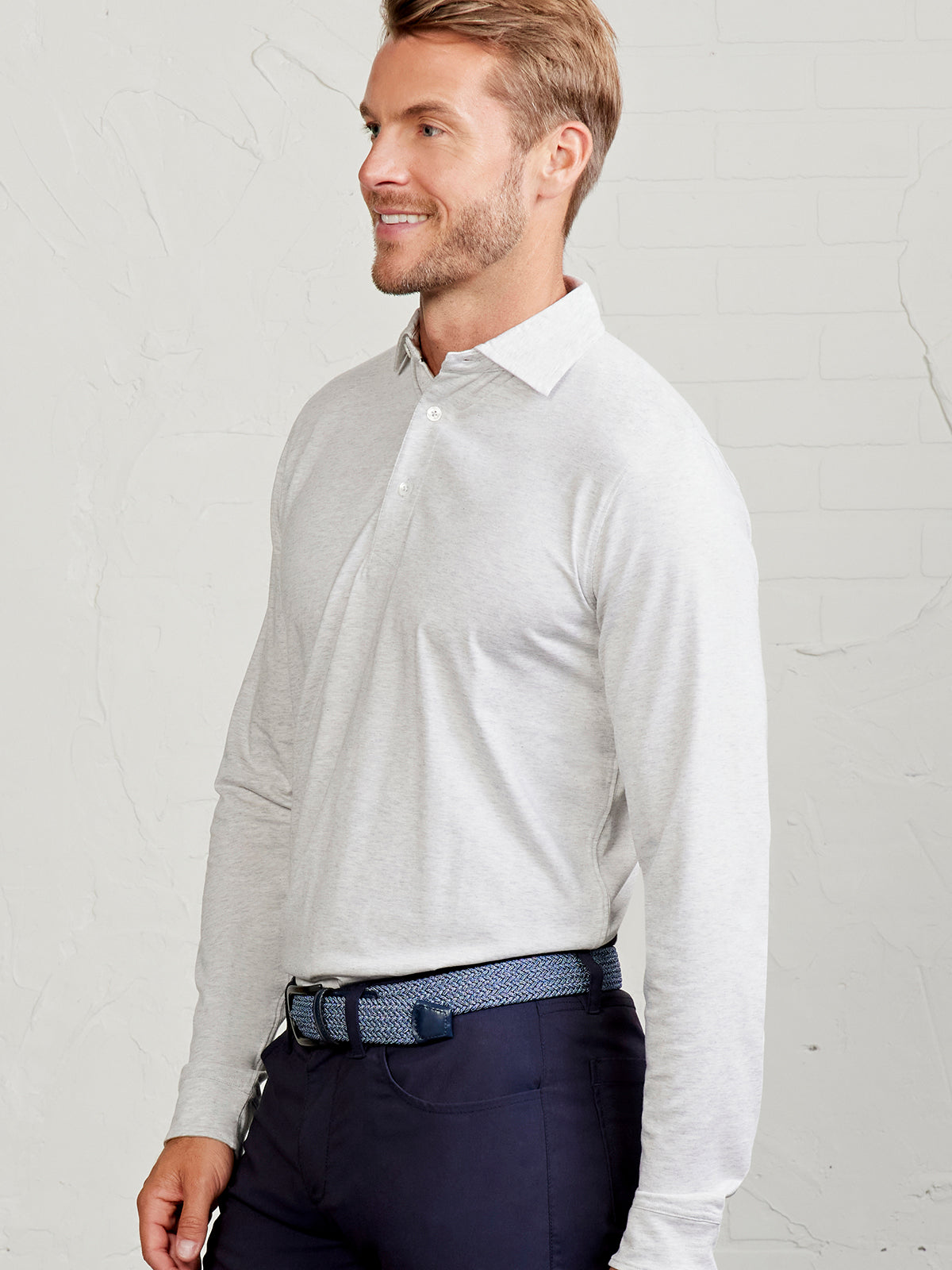 Westport Long Sleeve Polo - tasc Performance (MarbleHeather)