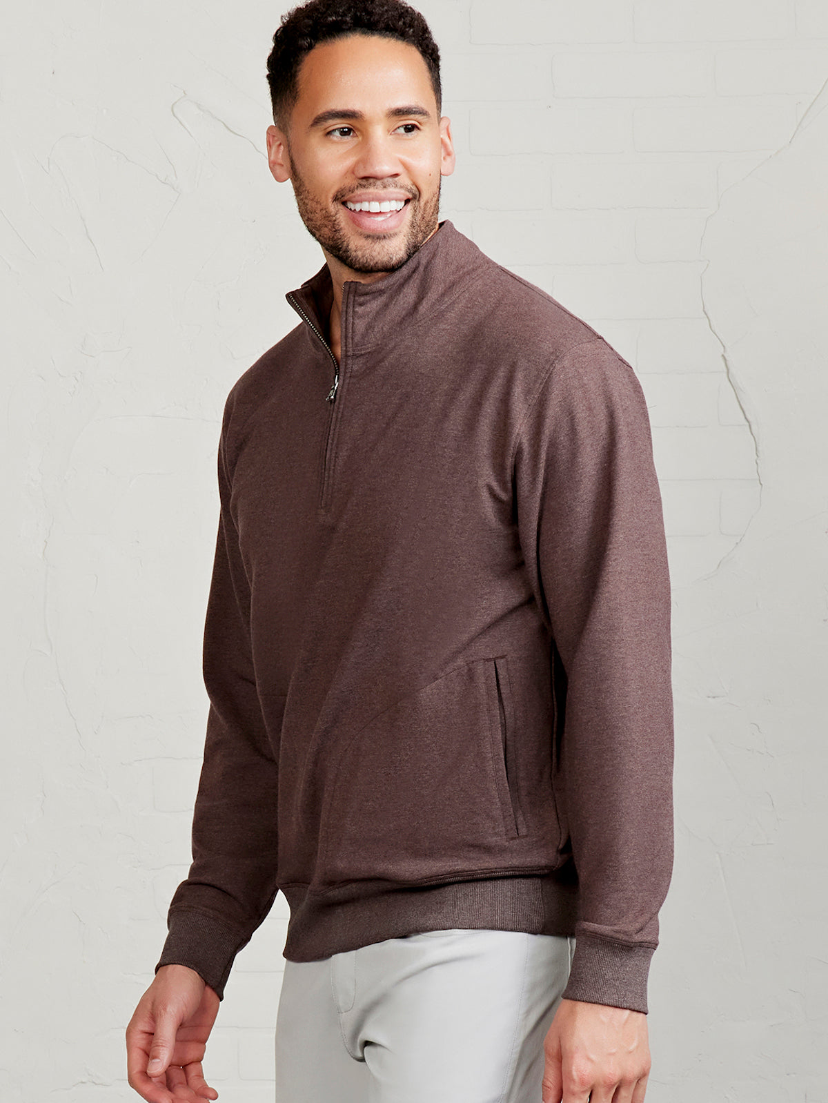 Legacy Heavyweight Fleece 1/4 Zip - tasc Performance (MochaHeather)