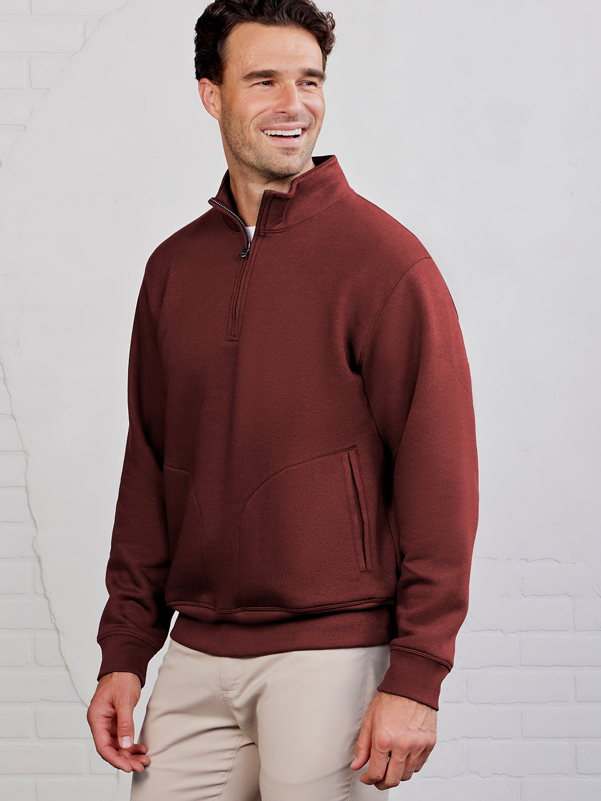 Legacy Heavyweight Fleece 1/4 Zip - tasc Performance (BrickHeather)