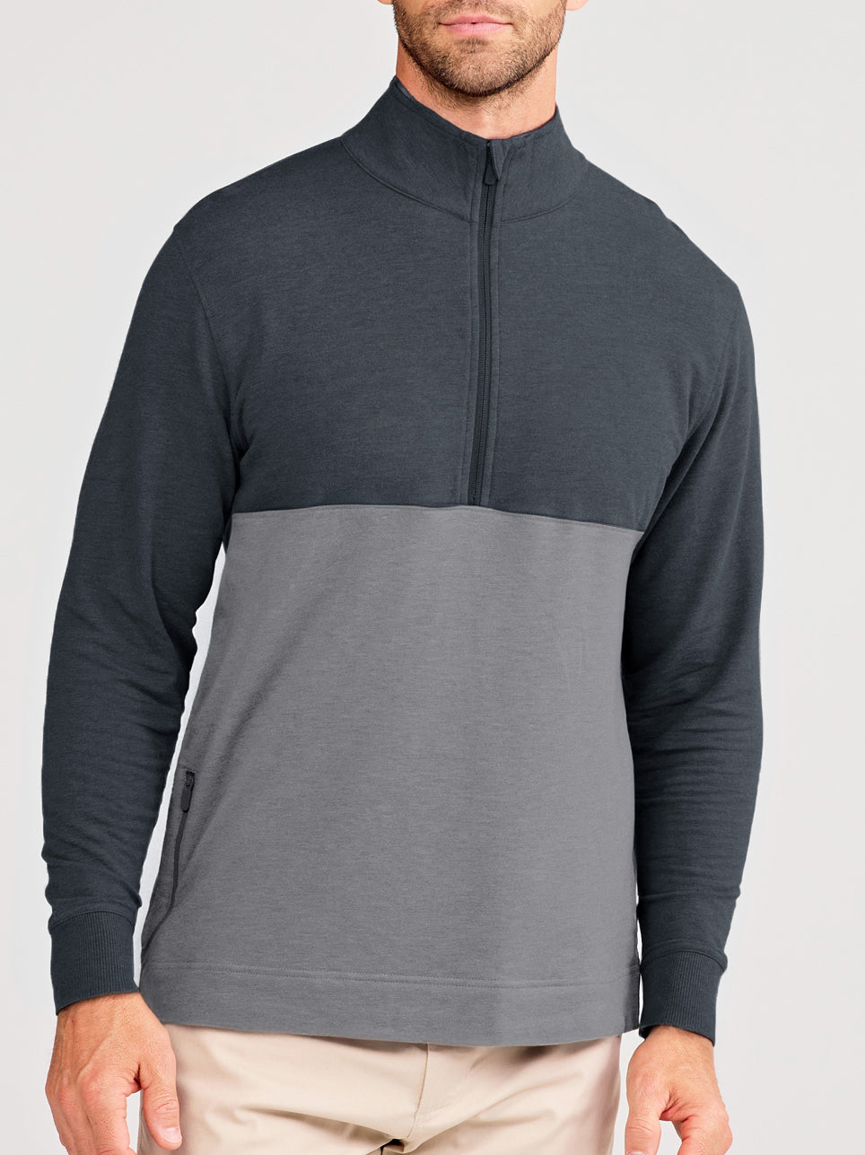 Venture Fleece 1/2 Zip tasc Performance (IronHeather/HeatherGray)