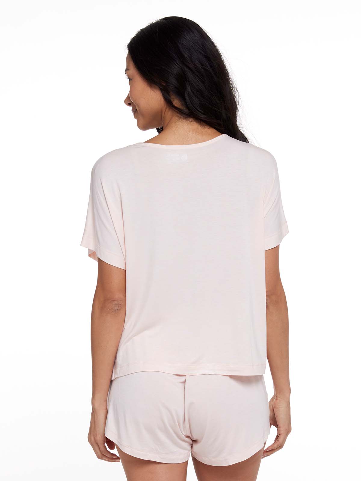 tasc Bamboo Silk Short Sleeve Sleep Shirt (DreamPink)