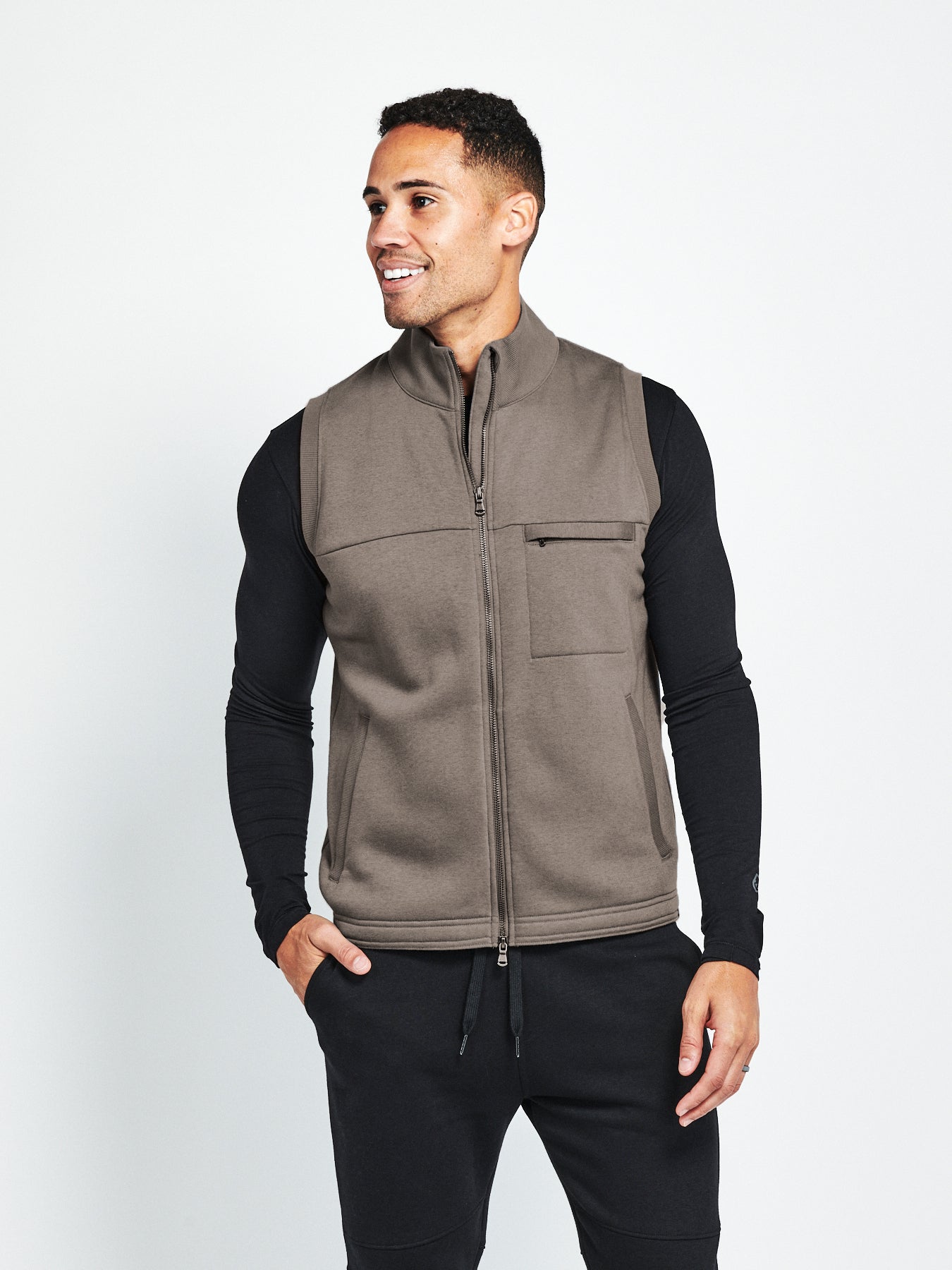 Legendary Fleece Vest tasc performance (DriftwoodHeather)